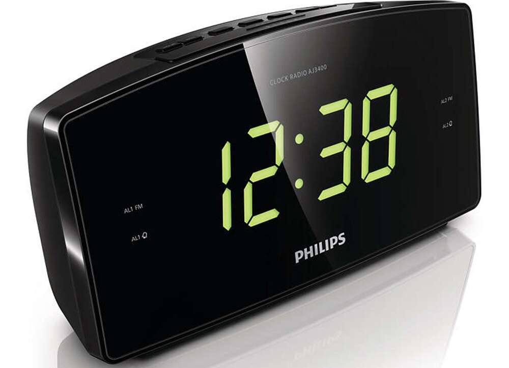 Philips AJ3400/12 - Ραδιορολόι - Μαύρο | Multirama.gr