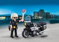 PLAYMOBIL 5648 Βαλιτσάκι Αστυνόμος με μοτοσικλέτα