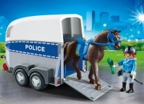 PLAYMOBIL 6922 Τρέιλερ μεταφοράς αλόγου Αστυνομίας