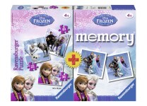 Παζλ και Memory Game Frozen (Σετ 3 Παζλ)
