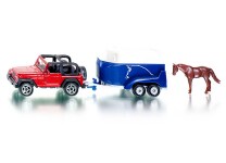 Μινιατούρα Jeep με Trailer για Άλογο Siku