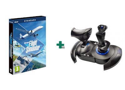 Microsoft’s Flight Simulator 2020 – PC Game + Thrustmaster T.Flight HOTAS4