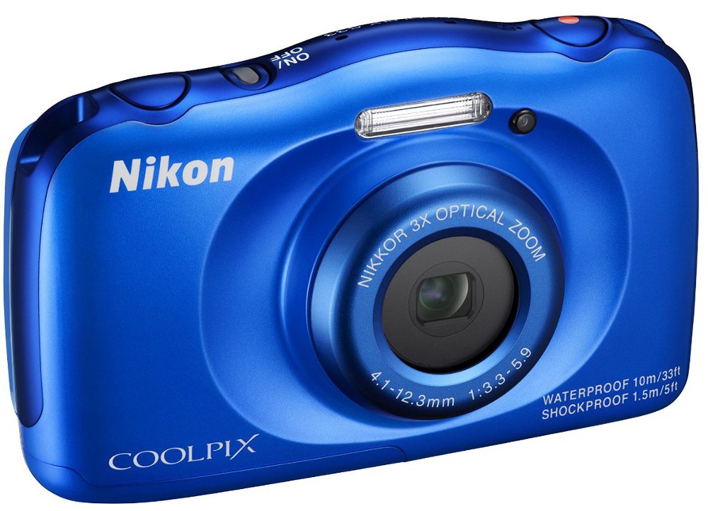 Camera Nikon Coolpix S33 Αδιάβροχη Μπλε &amp; Τσάντα | Multirama.gr