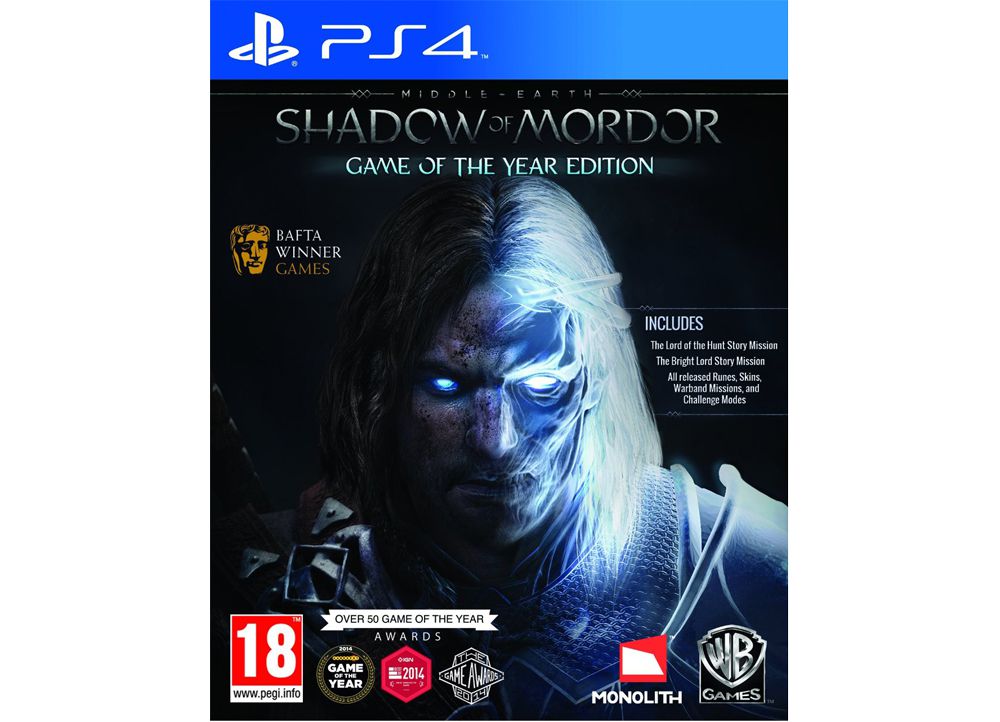 middle earth shadow of mordor goty ps4