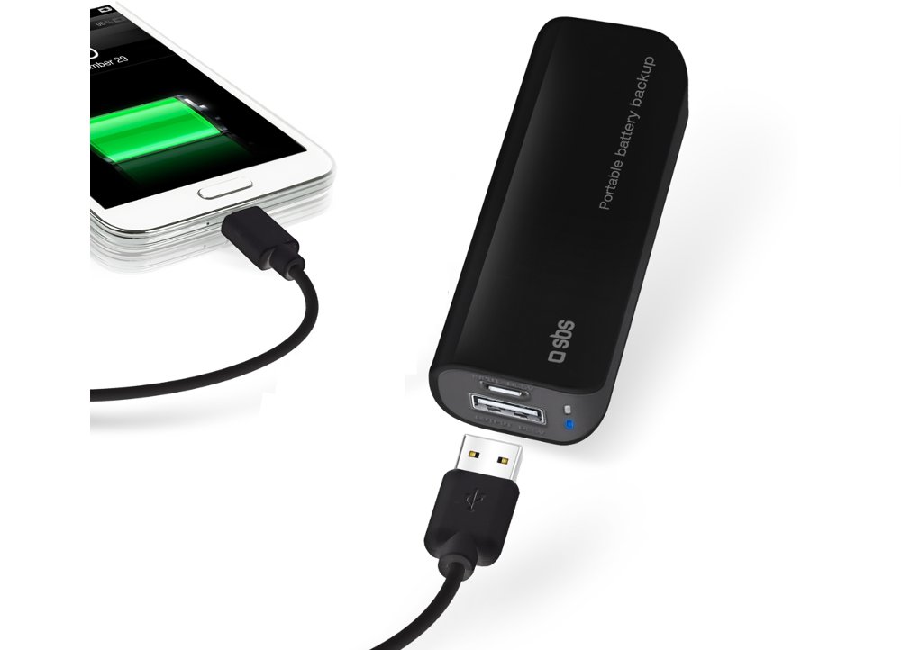 Powerbank SBS Portable Battery Backup 2200 mAh Μαύρο Public