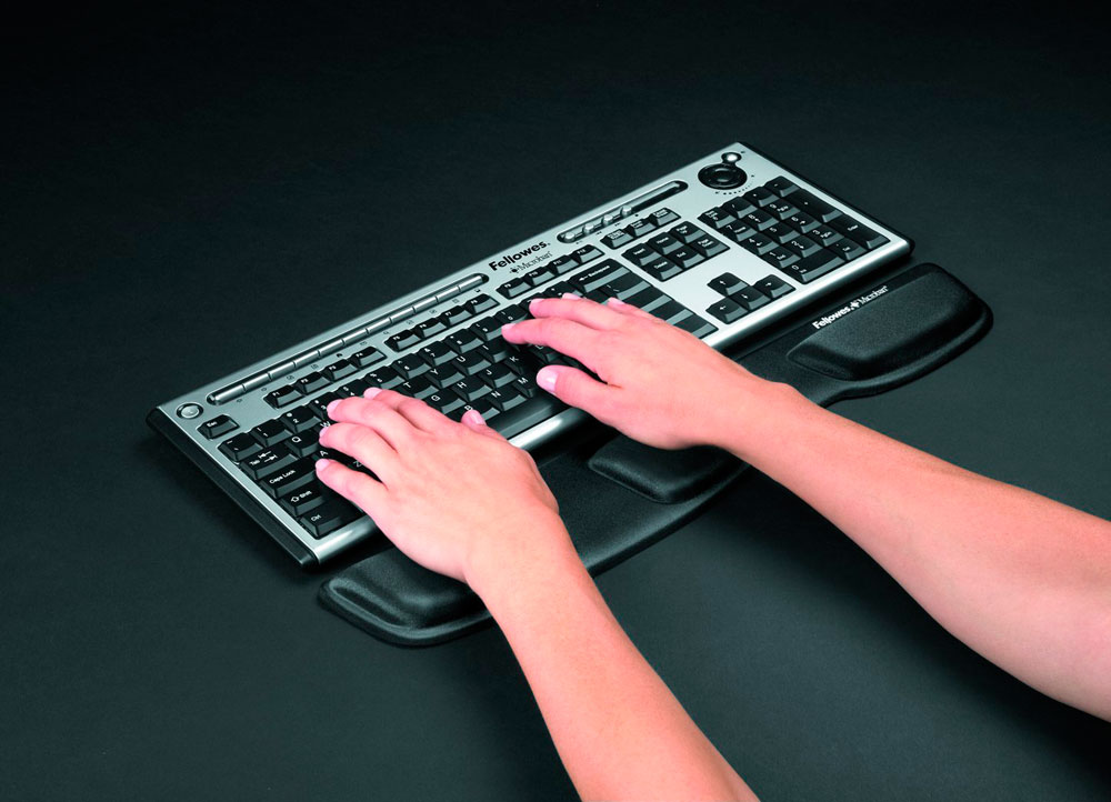 Keyboard Wrist Support Fellowes Blue (9183101) Μπλε Public