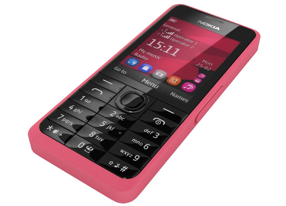 Nokia 301 Ροζ Multirama.gr