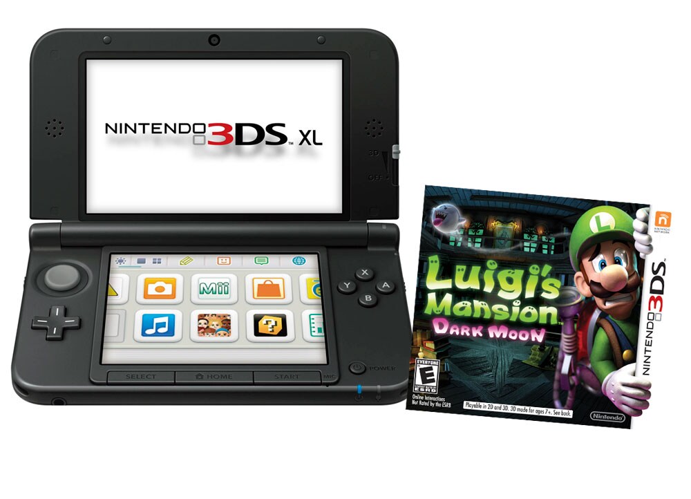 Nintendo 3DS XL Μαύρο & Luigi's Mansion Multirama.gr
