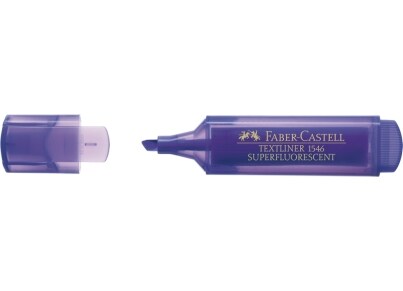 Μαρκαδόρος Υπογράμμισης Faber Castell Fluo 1546 Μωβ 1.0-5.0mm