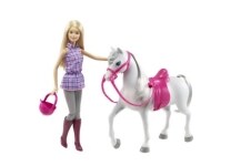 Κούκλα Barbie και Άλογο
