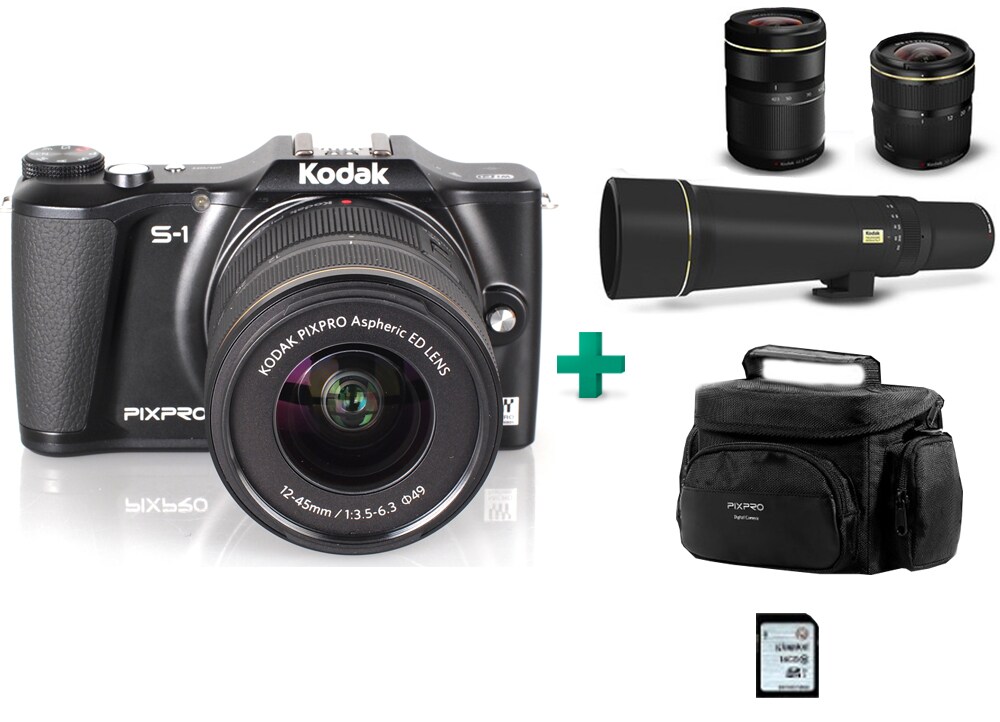 Mirrorless Camera Kodak PixPro S1 & 3 Φακοί (1645mm, 42.5160mm