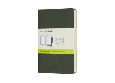 Σημειωματάριο Moleskine Plain Cahier Myrtle Green - Small (3 Τεμάχια)