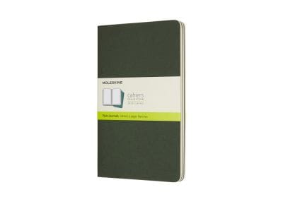 Σημειωματάριο Moleskine Plain Cahier Myrtle Green - Large (3 Τεμάχια)
