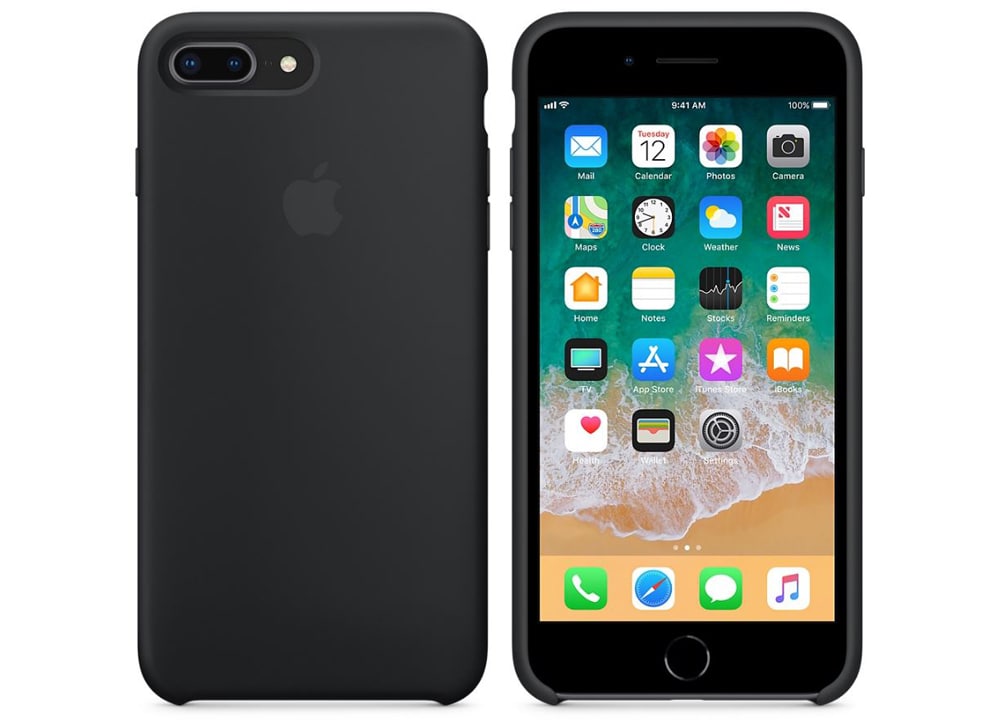 Θήκη iPhone 8 Plus / 7 Plus Apple Silicone Case Black Public