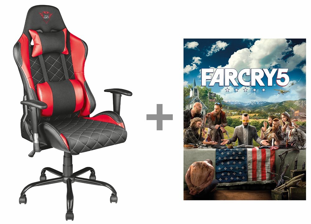 Trust Gxt 707 Resto Far Cry 5 Pc Game Gaming Chair Kokkino Mayro Public