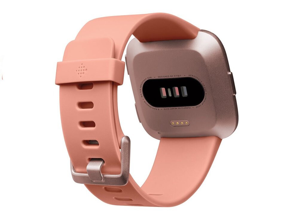 fitbit versa smartwatch peach