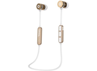 Ακουστικό Bluetooth Crystal Audio BIE-03 - Λευκό/Χρυσό