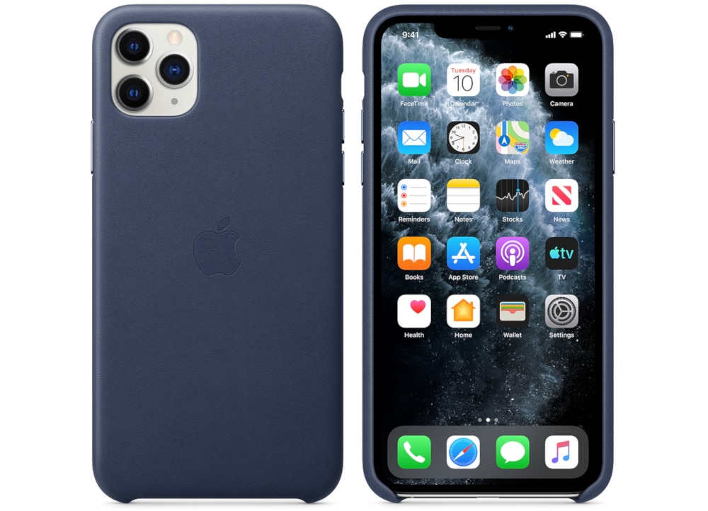 Θήκη iPhone 11 Pro Max - Apple Leather Case - Blue | Public