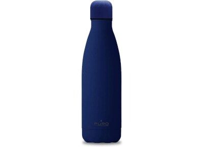 Μπουκάλι Θερμός Puro Icon Soft Touch Dark Blue