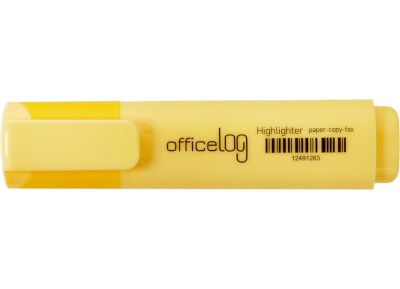 Μαρκαδόρος Υπογράμμισης Office Log Pastel Κίτρινο 1.0-5.2mm