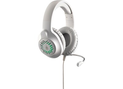 Spartan Gear Medusa Ενσύρματα Ακουστικά Κεφαλής - Λευκό/Πράσινο