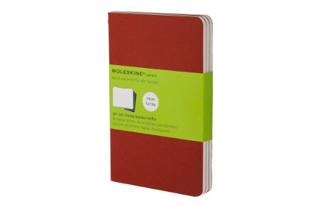 Σημειωματάριο Moleskine Plain Cahier Red - Small (3 Τεμάχια)