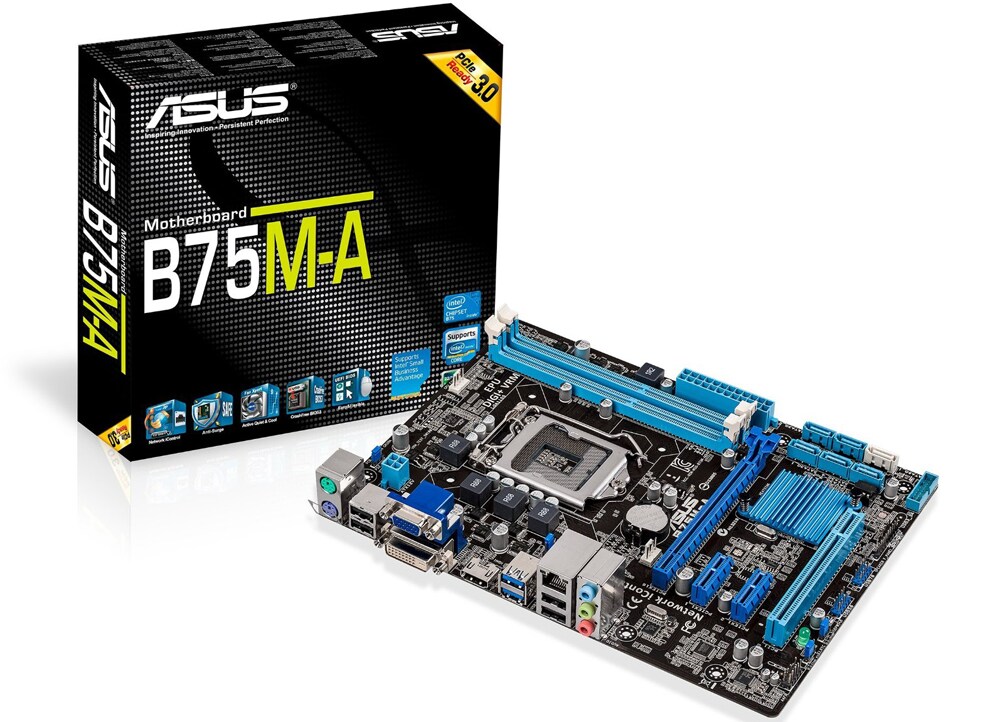 Asus b75m a зависает