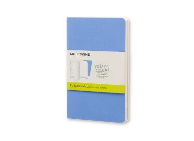 Σημειωματάριο Moleskine Volant Journal Plain Blue - Small (2 Τεμάχια)