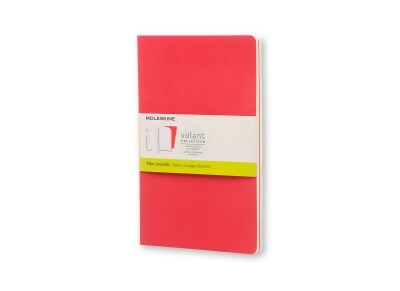 Σημειωματάριο Moleskine Volant Journal Red - Large (2 τεμάχια)