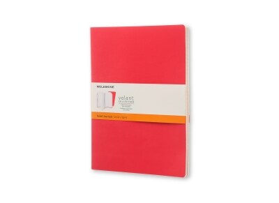 Σημειωματάριο Moleskine Volant Journal Ruled Red - Extra Large (2 Τεμάχια)