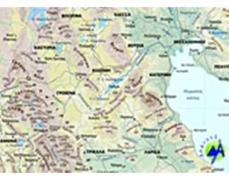 Ελλάδα, πολιτικός και γεωφυσικός χάρτης image 0