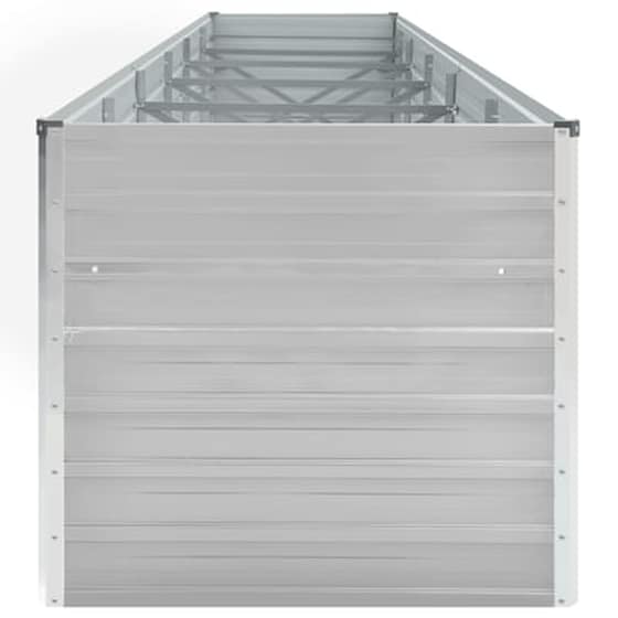 Vidaxl Ζαρντινιέρα Υπερυψωμένη Γκρι 480x80x77 Εκ. Γαλβαν. Χάλυβας image 4
