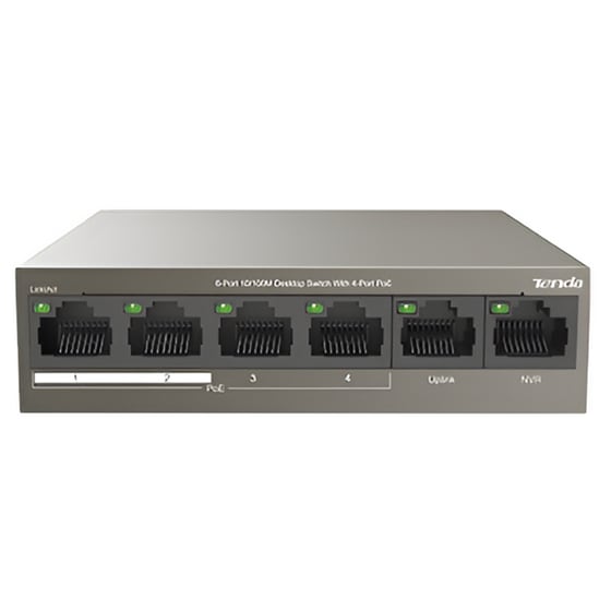 Tenda Network Switch TEF1106P-4-63W 6-Port Ethernet with 4-Port PoE image 0