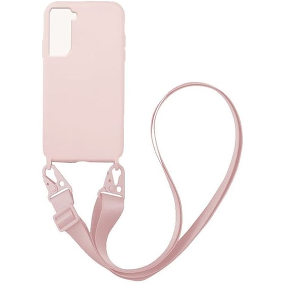 Θήκη Samsung Galaxy S21+ - Sonique Carryhang Liquid Silicone Strap - Ροζ image 0