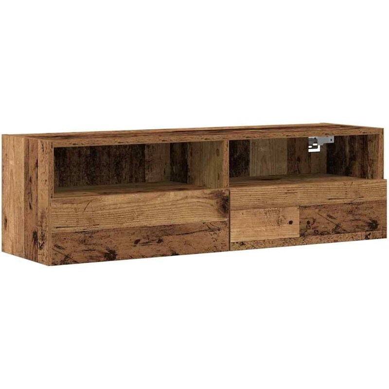 Έπιπλο Τηλεόρασης VidaXL Επιτοίχιο 100 x 30 x 30 cm - Παλαιωμένο Ξύλο