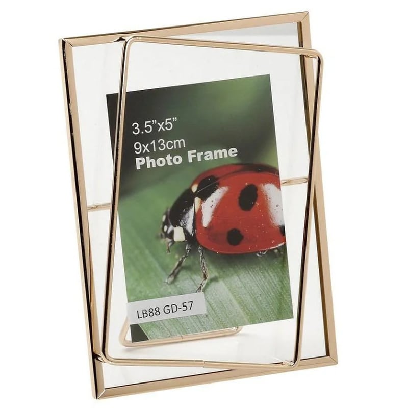 Κορνίζα Espiel Fam101 Επιτραπέζια Μεταλλική 10x15cm - Χρυσό ESPIEL