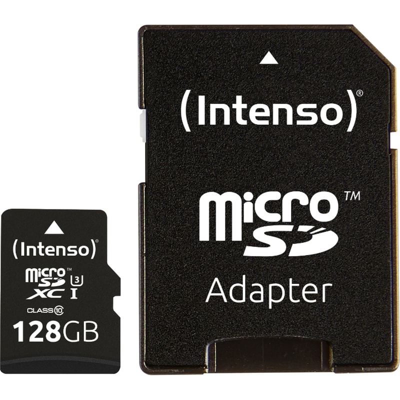 INTENSO Intenso Professional microSDXC 128GB Class 10 U3 UHS-I με αντάπτορα