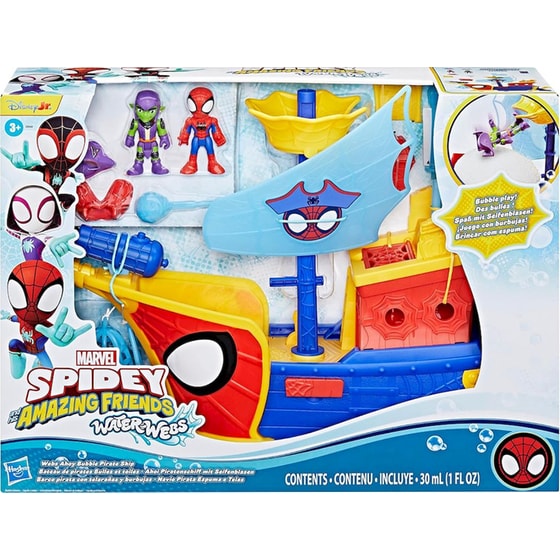 Hasbro Marvel Spidey And His Amazing Friends Waterwebs Καράβι Ahoy Bubble (G0666) image 0