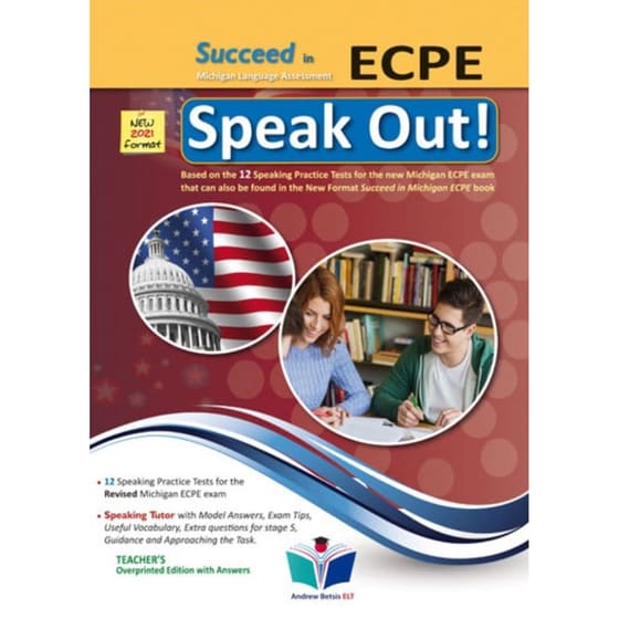 Succeed in Michigan ECPE - 2021 Format - Speak Out - Teacher’s Overprinted Edition image 0