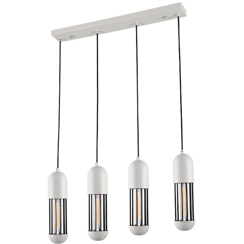 Φωτιστικό Οροφής Πολύφωτο Aca Lab Hm174p65wh Μεταλλικό - Λευκό/Μαύρο