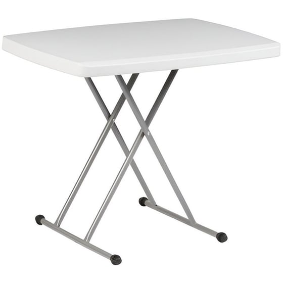 Τραπέζι Catering/Συνεδρίου Πτυσσόμενο Woodwell από Πλαστικό/Μέταλλο 75x50x(54-74)cm - Λευκό/Γκρι image 0