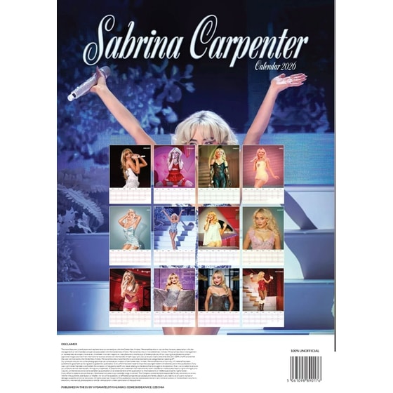Sabrina Carpenter 2026 Calendar A3 image 1