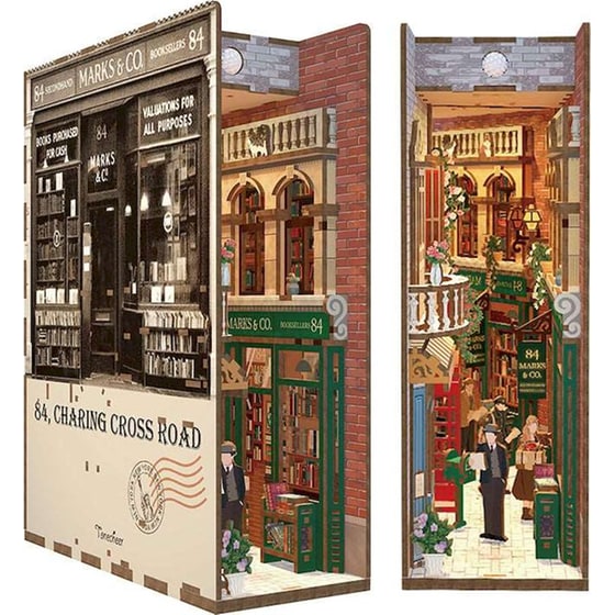 DIY 3D Puzzle Book Nook Kit Βιβλιοστάτης - 84 Charing Cross Road image 1