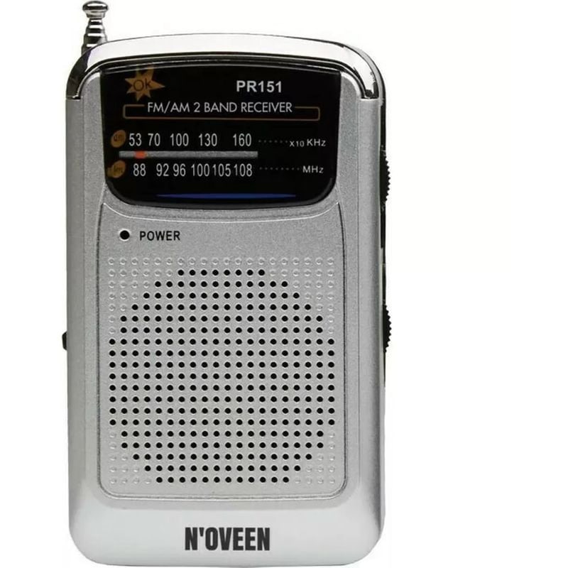 NOVEEN Φορητό Radio Noveen PR151 - Ασημί