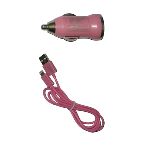 Φορτιστής Αυτοκινήτου Volte-Tel Lightning - Ροζ image 0