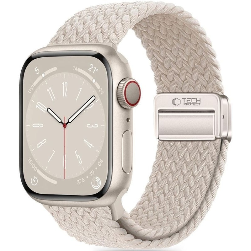 Λουράκι Tech-Protect Nylonmag για Apple Watch 42/41/40mm - Natural Titanium
