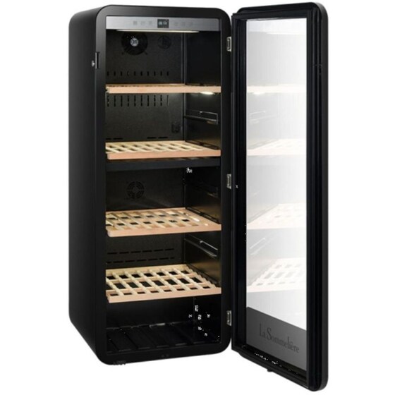 LA SOMMELIERE APOGEE145DZ για 143 Μπουκάλια με UV Προστασία Μαύρο Συντηρητής Κρασιών image 7