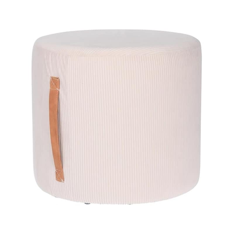 ARIA TRADE Σκαμπό Σαλονιού Aria Trade Κοτλέ 35x30 cm - Μπεζ