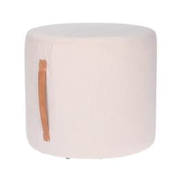 Σκαμπό Σαλονιού Aria Trade Κοτλέ  35x30 cm - Μπεζ