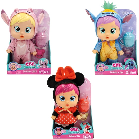 Cry Babies Κλαψουλίνια Αγαπουλίνια Loving Care Διαδραστική Κούκλα Disney Κλαίει με Αληθινά Δάκρυα 1 Τμχ - Τυχαία Επιλογή Σχεδίου image 1